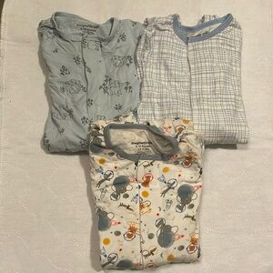 Lot of 3 magnetic me footies, modal/spandex, size 9-12 months (19-22 pounds)